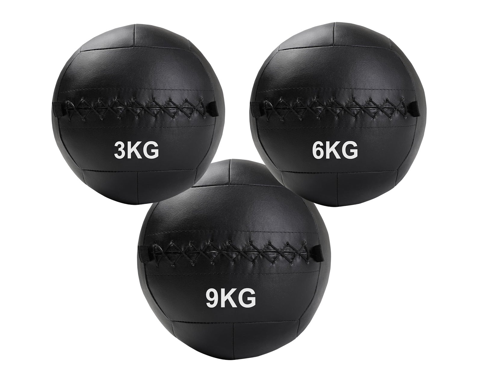3–12 kg No‑Bounce Vinyl Wall Balls – Durable, Textured Grip for Explosive Strength Training at Home