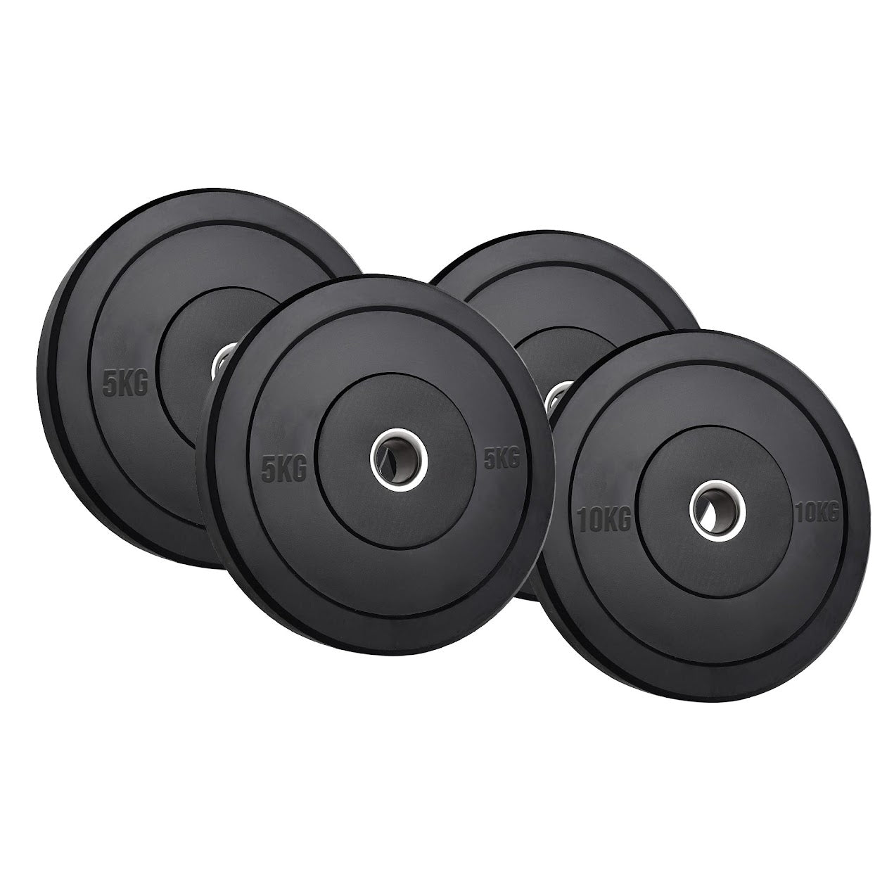 Heavy‑Duty Olympic Bumper Plates – Durable Rubber Weight Plates, Cast Iron Core, Shock‑Absorbing Design, Strength Training & Weightlifting, Home Gym
