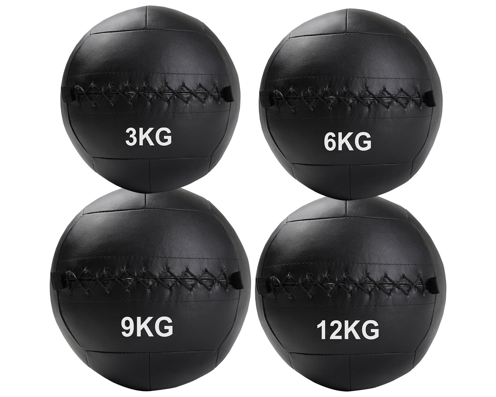 3–12 kg No‑Bounce Vinyl Wall Balls – Durable, Textured Grip for Explosive Strength Training at Home