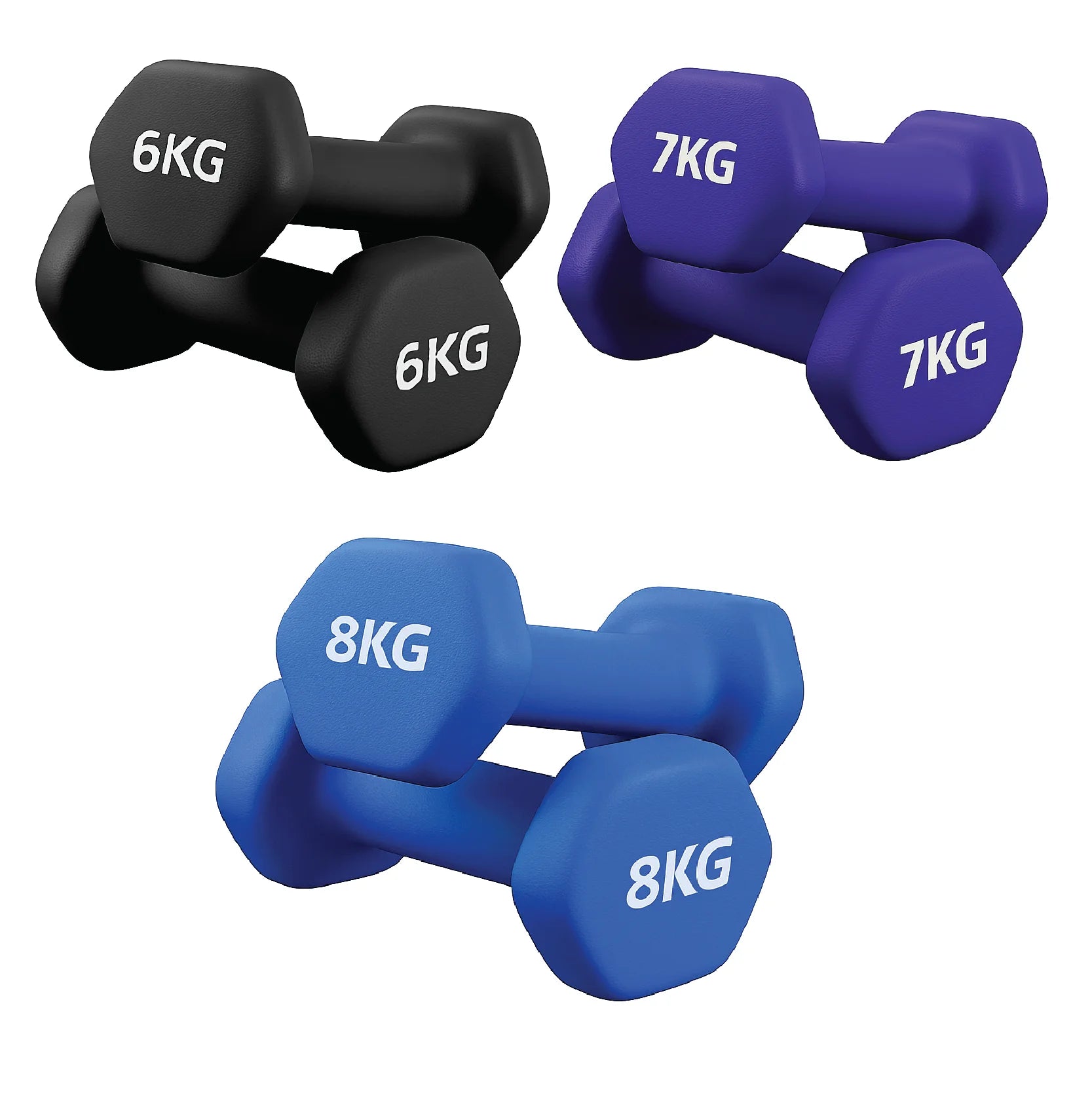 Neoprene Dumbbell Pairs