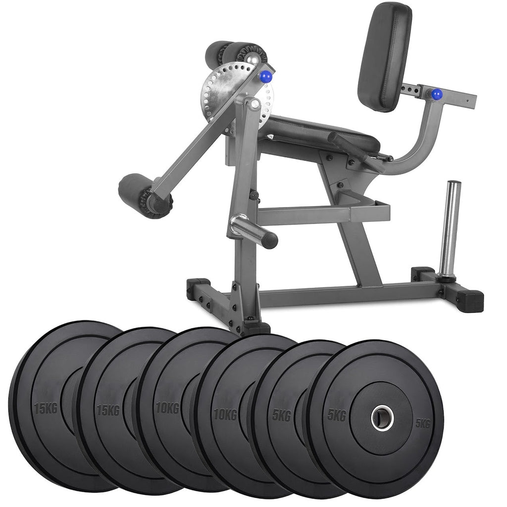 Heavy‑Duty Adjustable Leg Extension & Curl Machine – Steel Frame Home Gym Quad & Hamstring Strength Trainer, Seated Design for Compact Studio