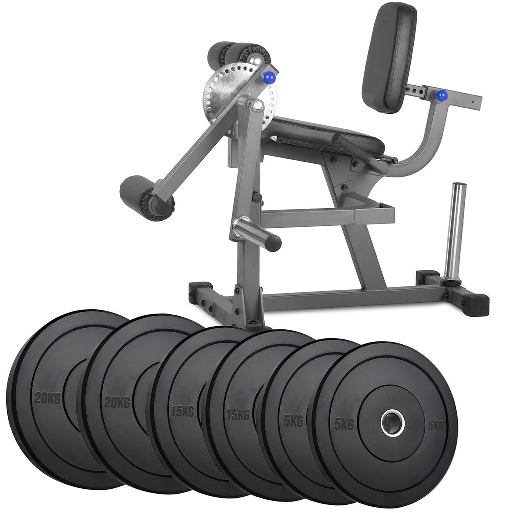 Heavy‑Duty Adjustable Leg Extension & Curl Machine – Steel Frame Home Gym Quad & Hamstring Strength Trainer, Seated Design for Compact Studio