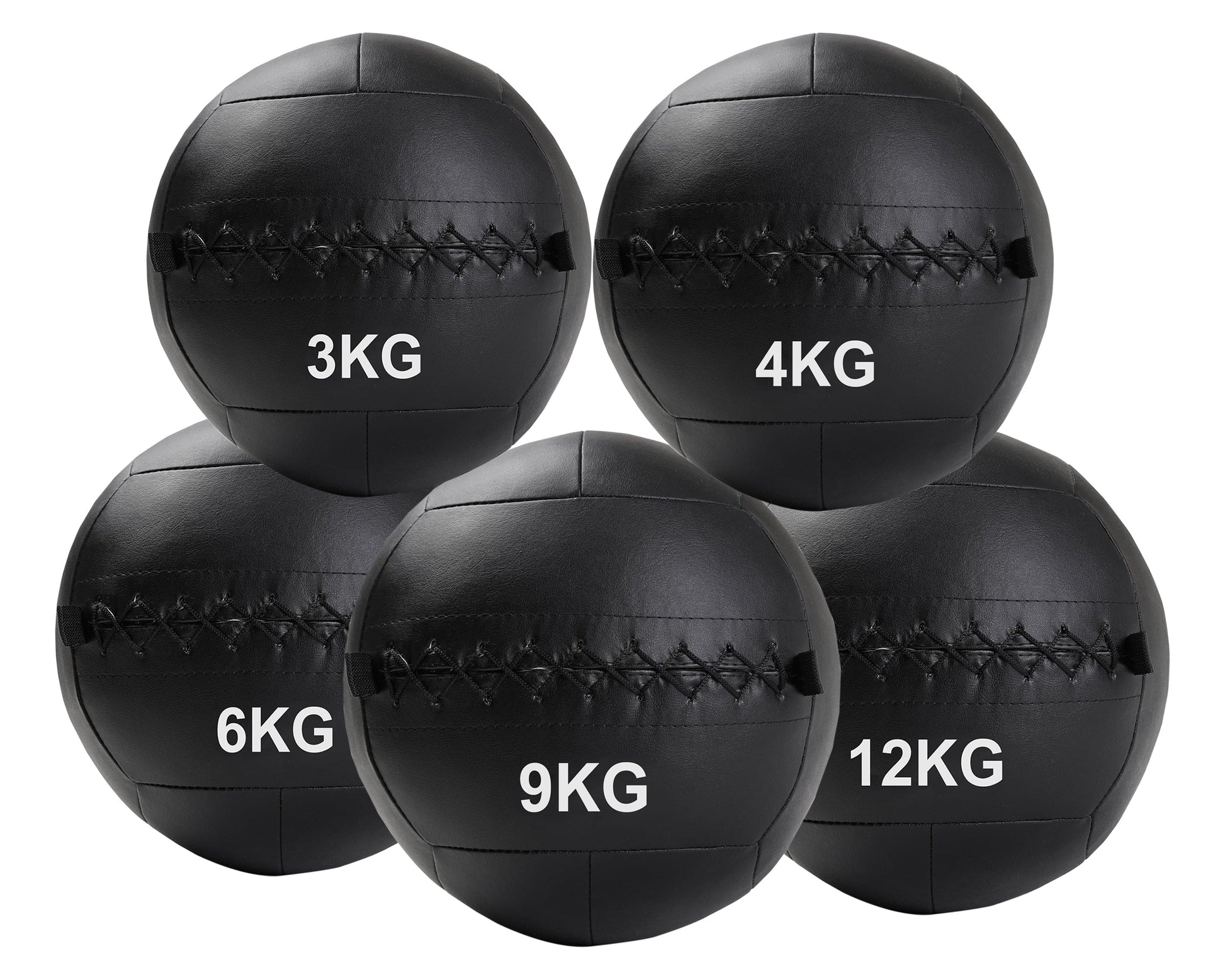 3–12 kg No‑Bounce Vinyl Wall Balls – Durable, Textured Grip for Explosive Strength Training at Home