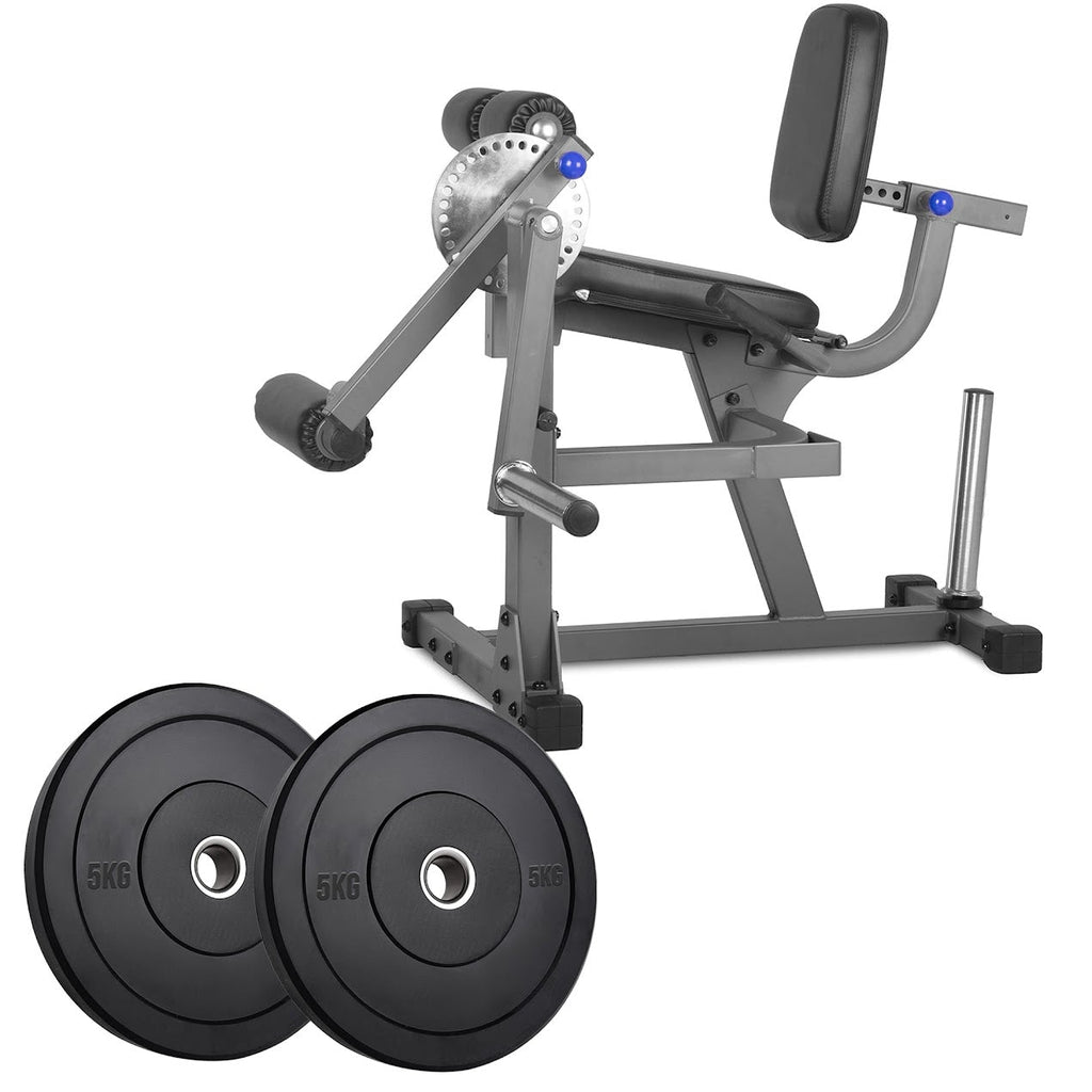 Heavy‑Duty Adjustable Leg Extension & Curl Machine – Steel Frame Home Gym Quad & Hamstring Strength Trainer, Seated Design for Compact Studio