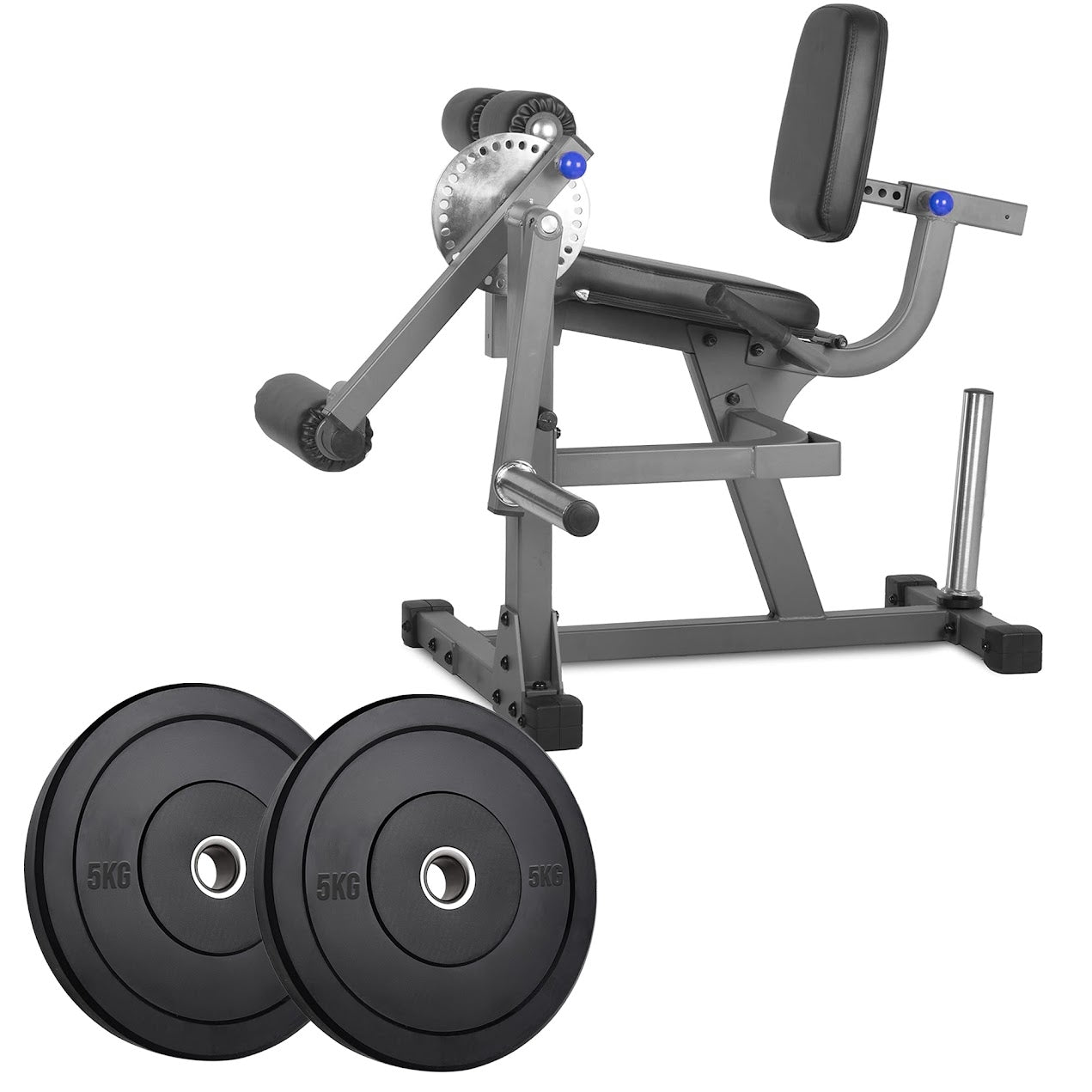 Heavy‑Duty Adjustable Leg Extension & Curl Machine – Steel Frame Home Gym Quad & Hamstring Strength Trainer, Seated Design for Compact Studio