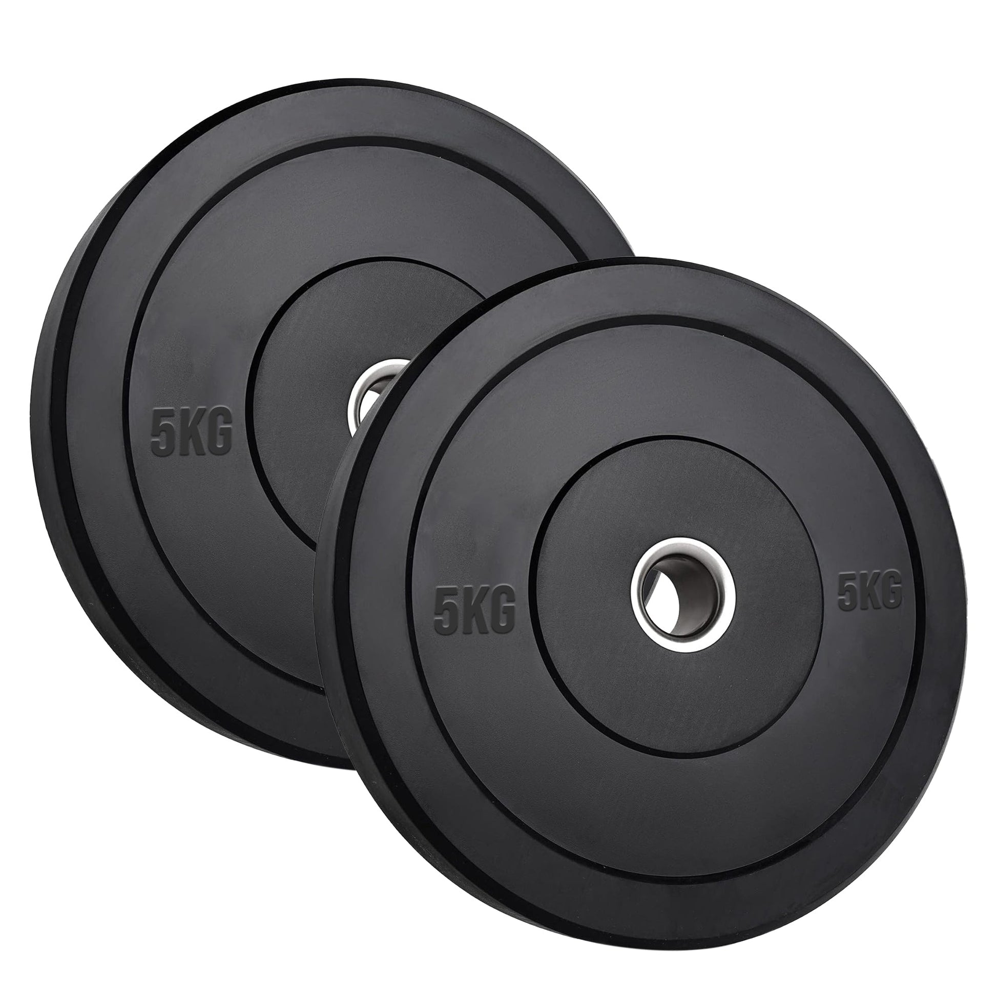 Heavy‑Duty Olympic Bumper Plates – Durable Rubber Weight Plates, Cast Iron Core, Shock‑Absorbing Design, Strength Training & Weightlifting, Home Gym