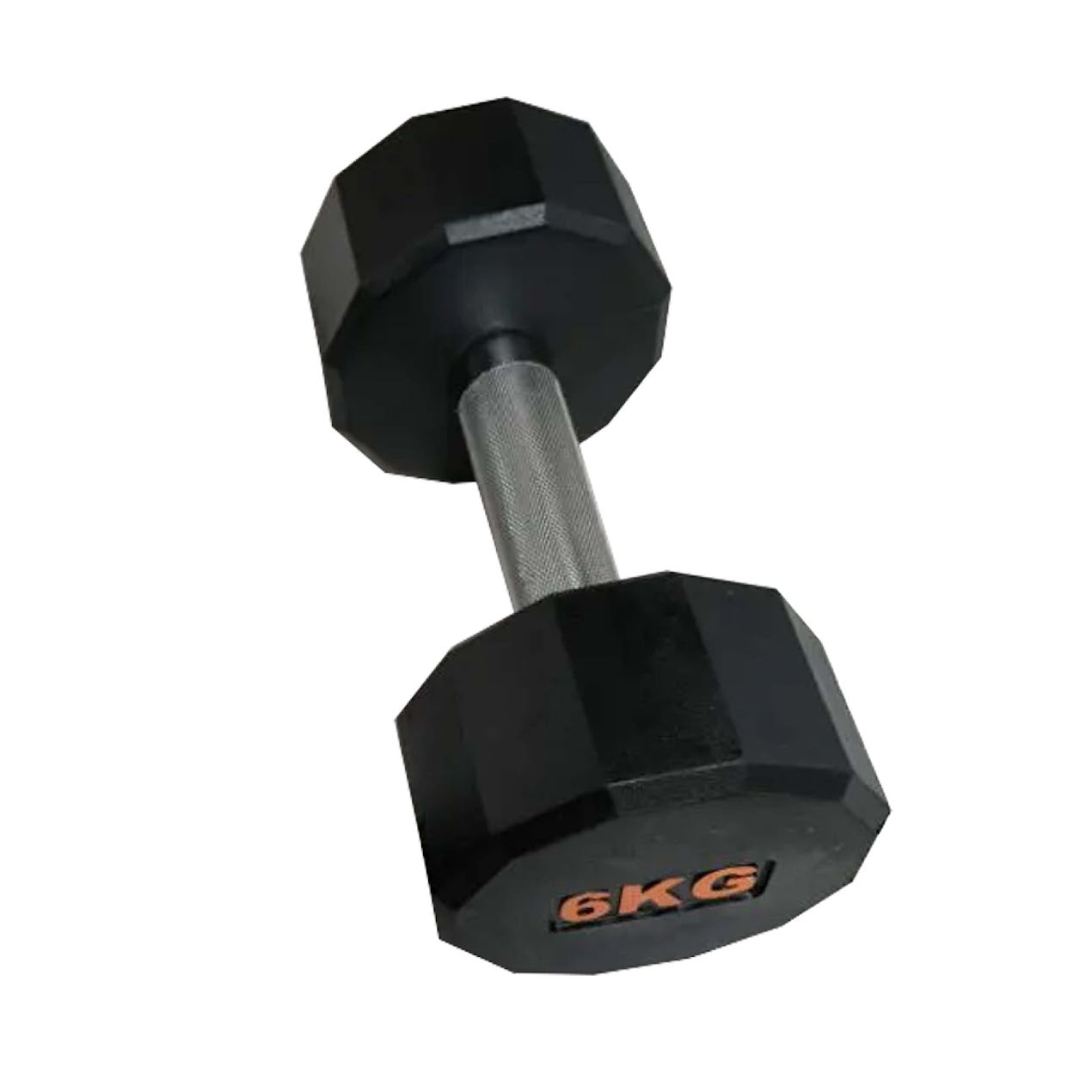 Hex Rubber Round-Coated Dumbbell – Anti‑Roll, High‑Grip Ergonomic Handle, Strength Training for Home Gym, Quiet & Durable Design