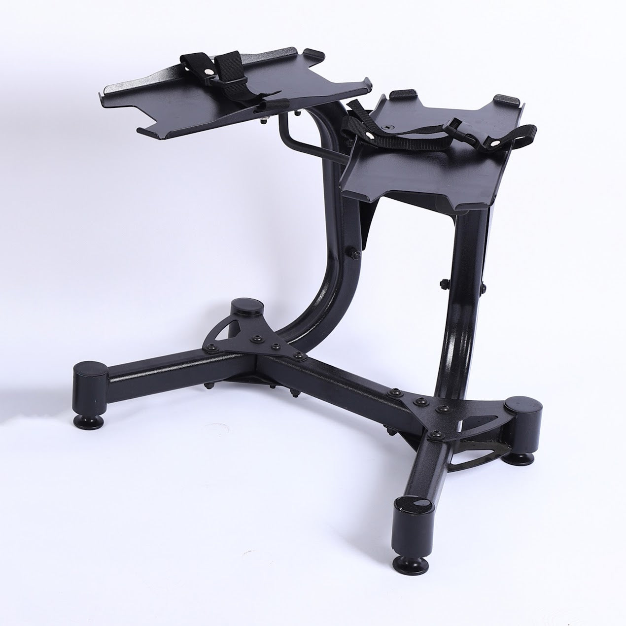 Adjustable Dumbbell Stand & Optional 24 kg / 40 kg Dial-Weight Dumbbells – Steel Space‑Saving Rack for Home Gym Strength Training