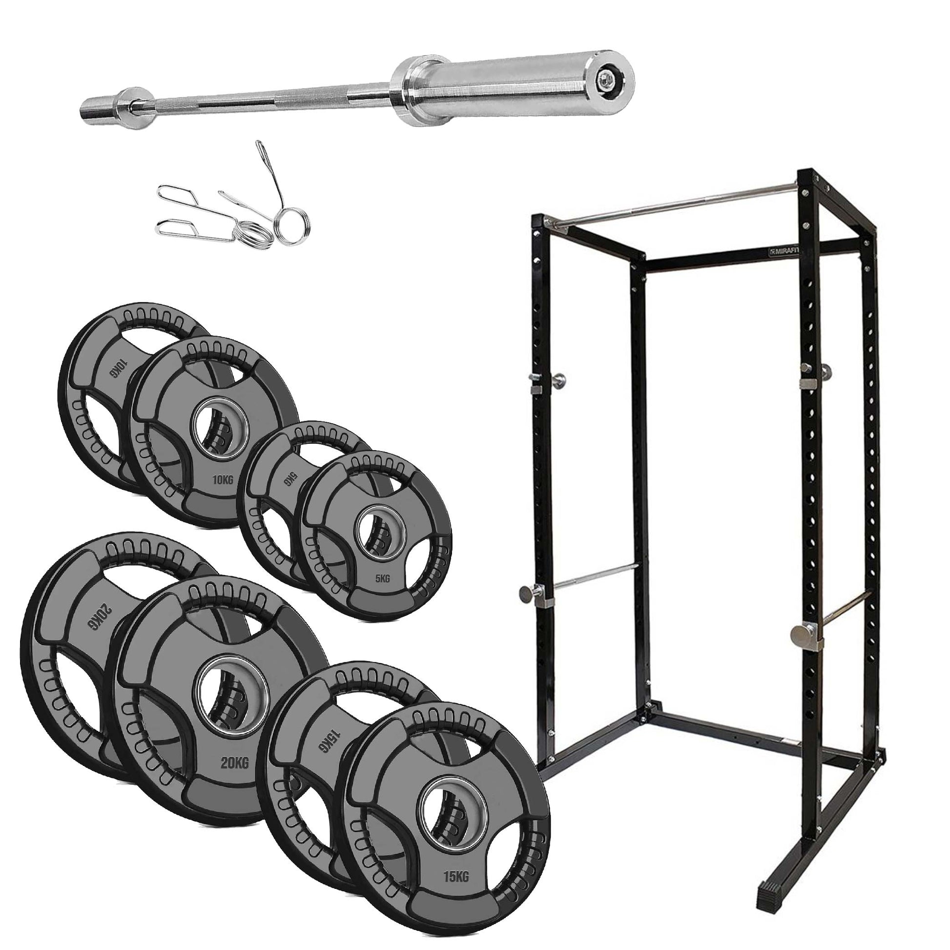 Adjustable Heavy‑Duty G100 Power Rack Squat Cage with Pull‑Up Bar – Steel Frame, Multi‑Positional J‑Hooks, Compact Strength Training for Home Gym