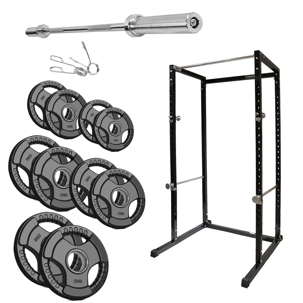 Adjustable Heavy‑Duty G100 Power Rack Squat Cage with Pull‑Up Bar – Steel Frame, Multi‑Positional J‑Hooks, Compact Strength Training for Home Gym