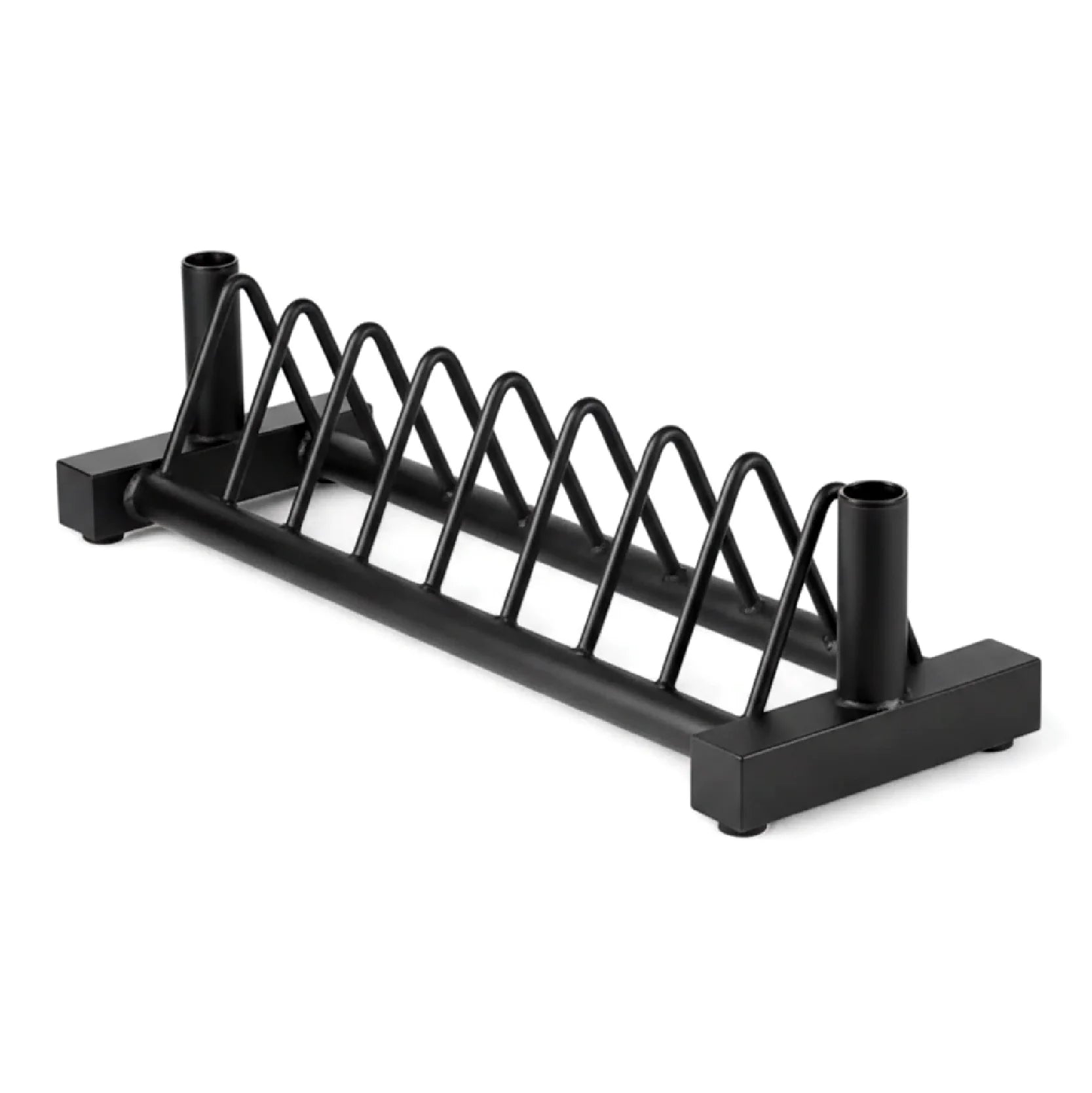 Horizontal Weight Plate Rack – Heavy-Duty Steel Storage Stand for Olympic & Standard Plates, Portable Home Gym Organizer, Rolling Barbell Holder