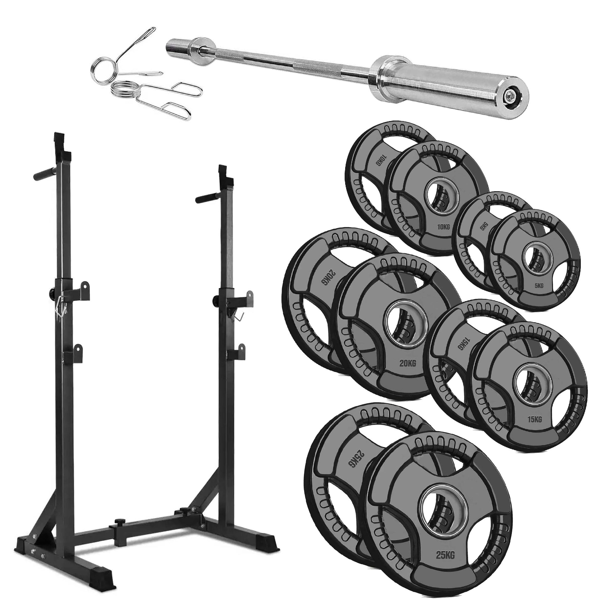 Adjustable Heavy-Duty Half Squat Rack with Dip Station & Spotters, 200KG Max Load, Steel Frame for Strength Training – Home Gym Essential
