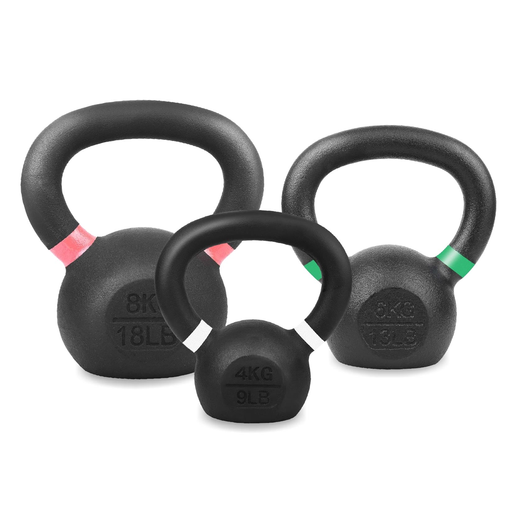 Heavy-Duty Cast Iron Kettlebell – Durable Matte Finish, Ergonomic Handle for Strength Training, Compact Home Gym Essential