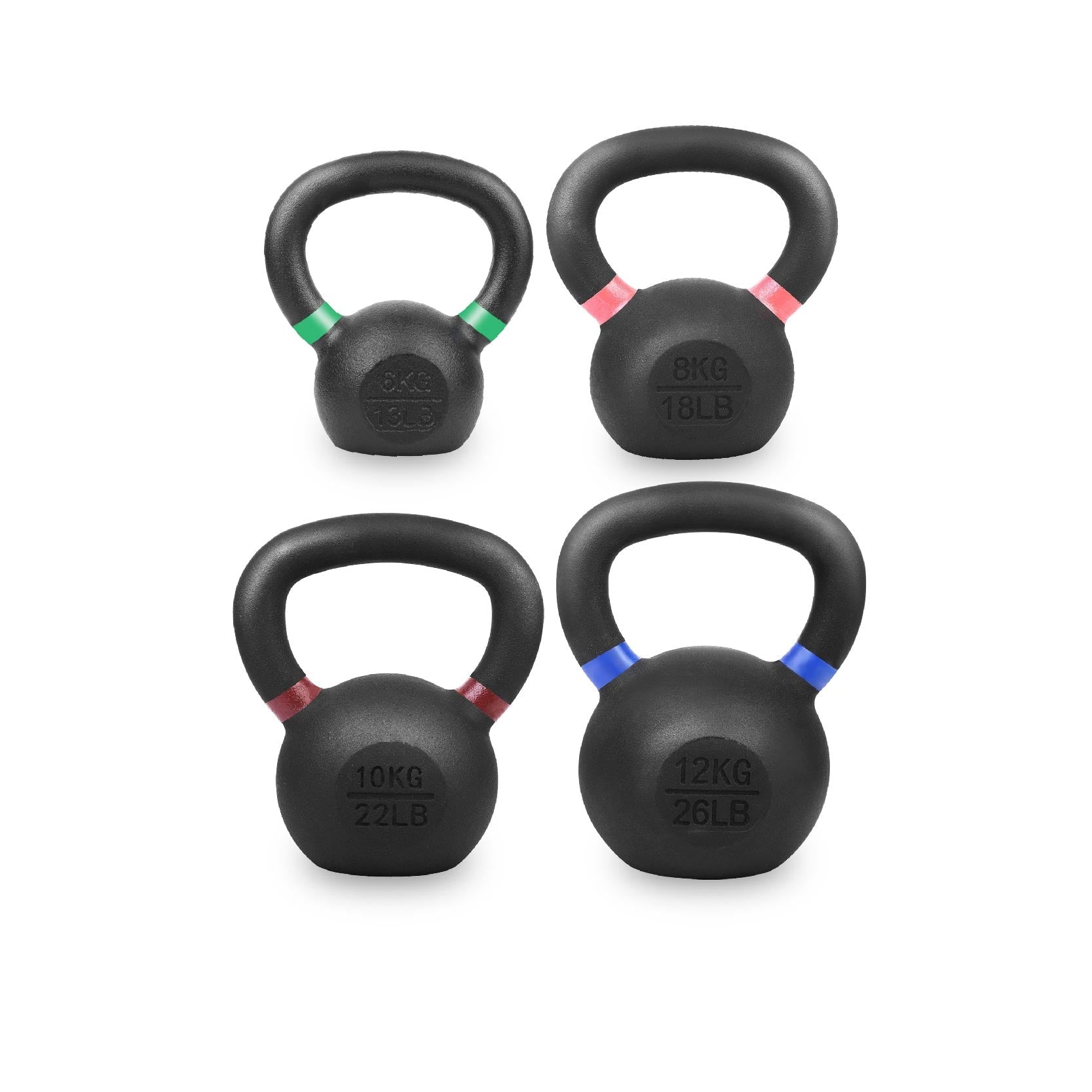 Heavy-Duty Cast Iron Kettlebell – Durable Matte Finish, Ergonomic Handle for Strength Training, Compact Home Gym Essential