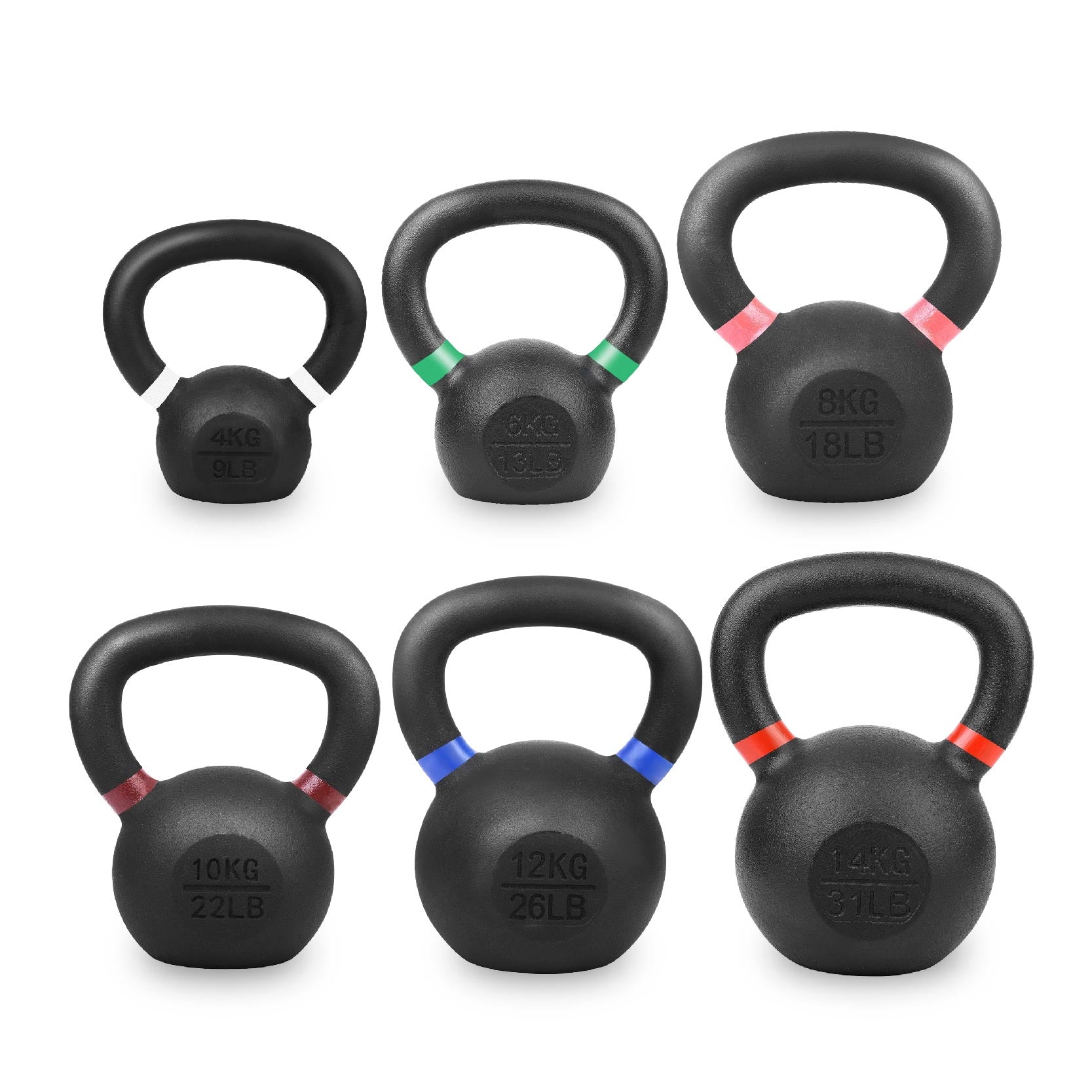 Heavy-Duty Cast Iron Kettlebell – Durable Matte Finish, Ergonomic Handle for Strength Training, Compact Home Gym Essential