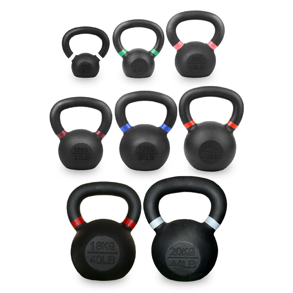 Heavy-Duty Cast Iron Kettlebell – Durable Matte Finish, Ergonomic Handle for Strength Training, Compact Home Gym Essential