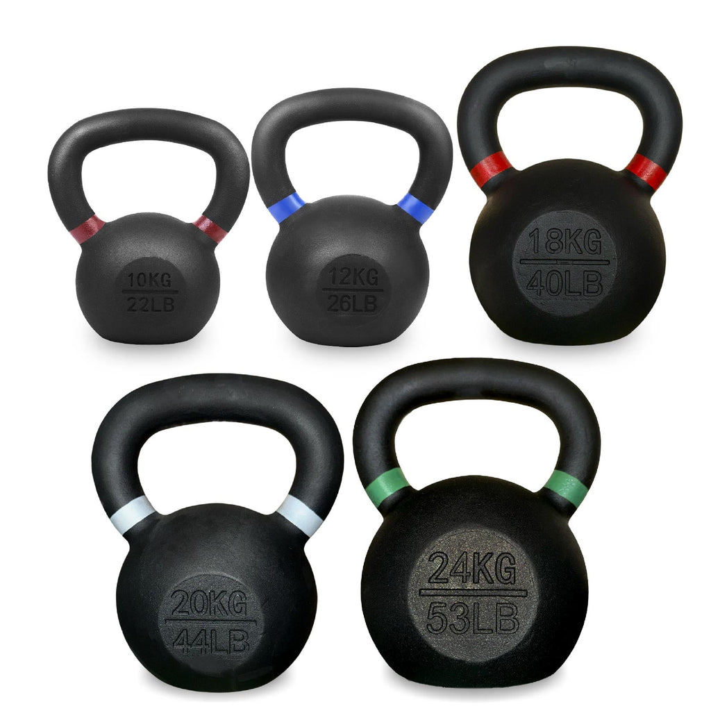 Heavy-Duty Cast Iron Kettlebell – Durable Matte Finish, Ergonomic Handle for Strength Training, Compact Home Gym Essential
