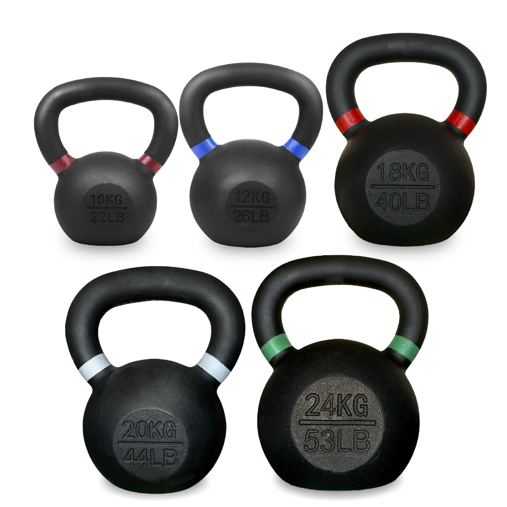 Heavy-Duty Cast Iron Kettlebell – Durable Matte Finish, Ergonomic Handle for Strength Training, Compact Home Gym Essential