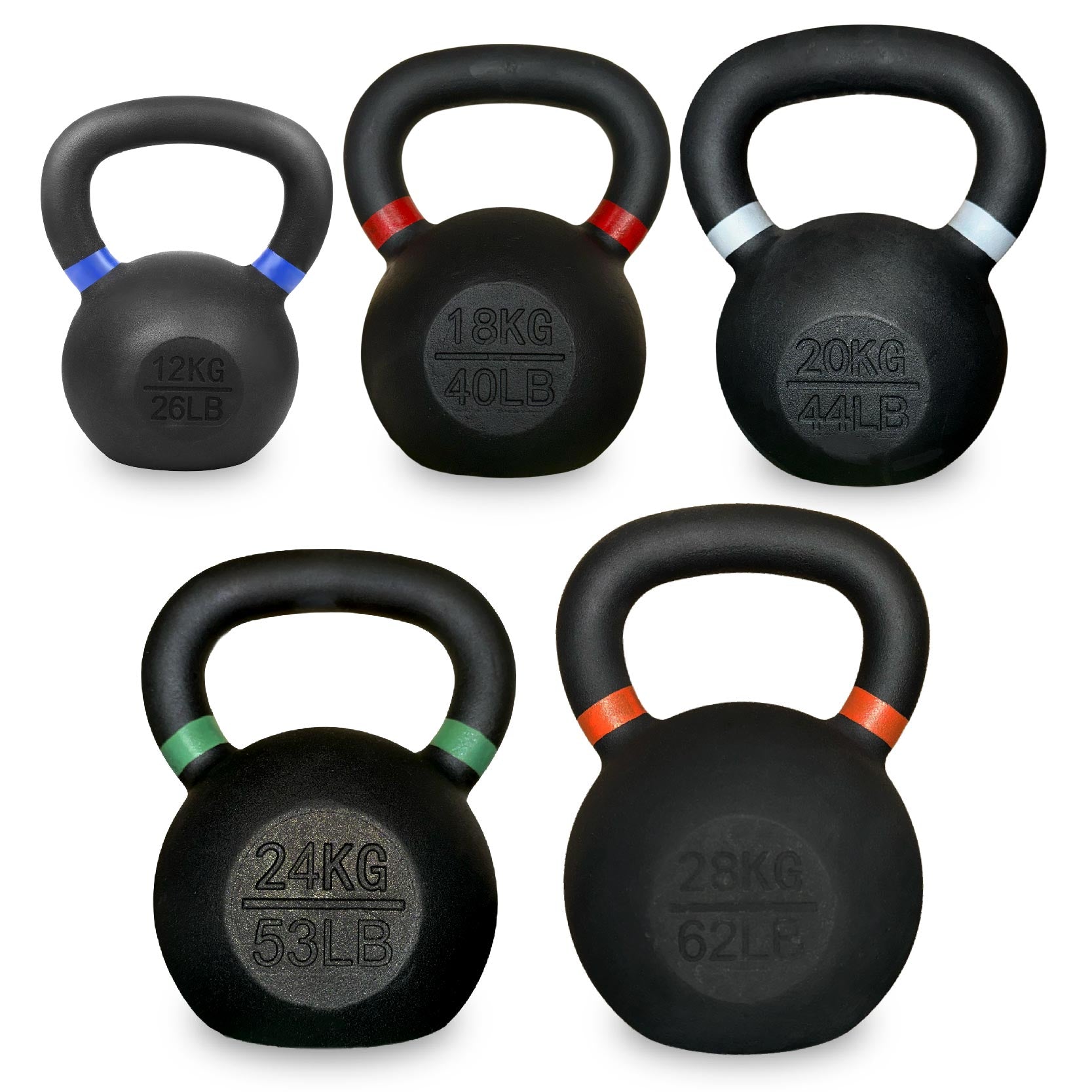 Heavy-Duty Cast Iron Kettlebell – Durable Matte Finish, Ergonomic Handle for Strength Training, Compact Home Gym Essential