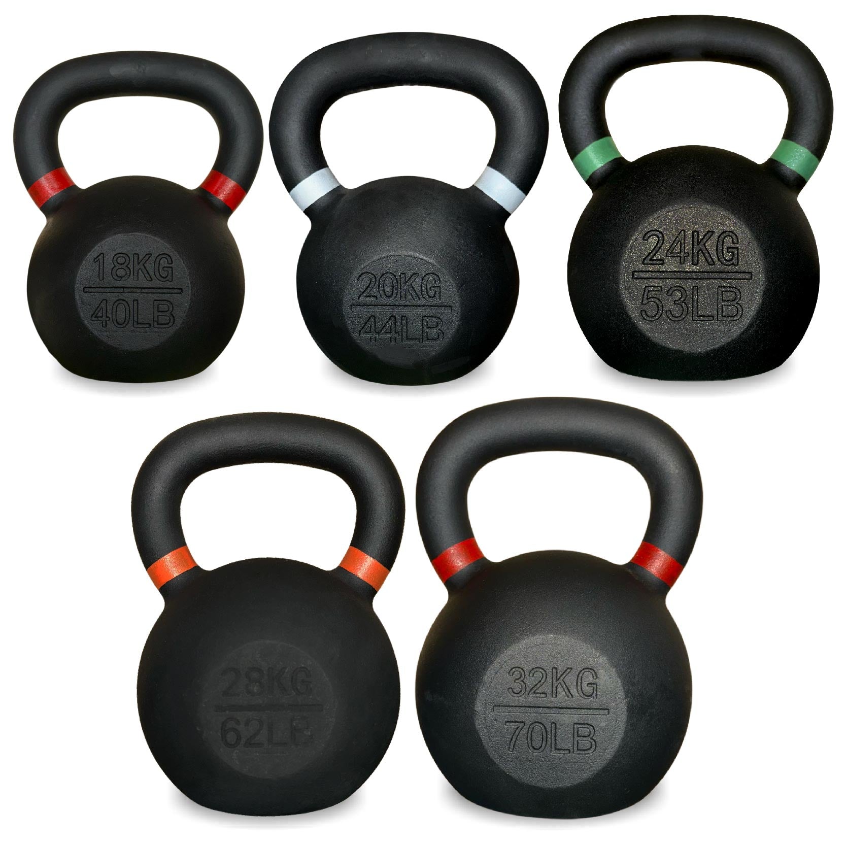 Heavy-Duty Cast Iron Kettlebell – Durable Matte Finish, Ergonomic Handle for Strength Training, Compact Home Gym Essential
