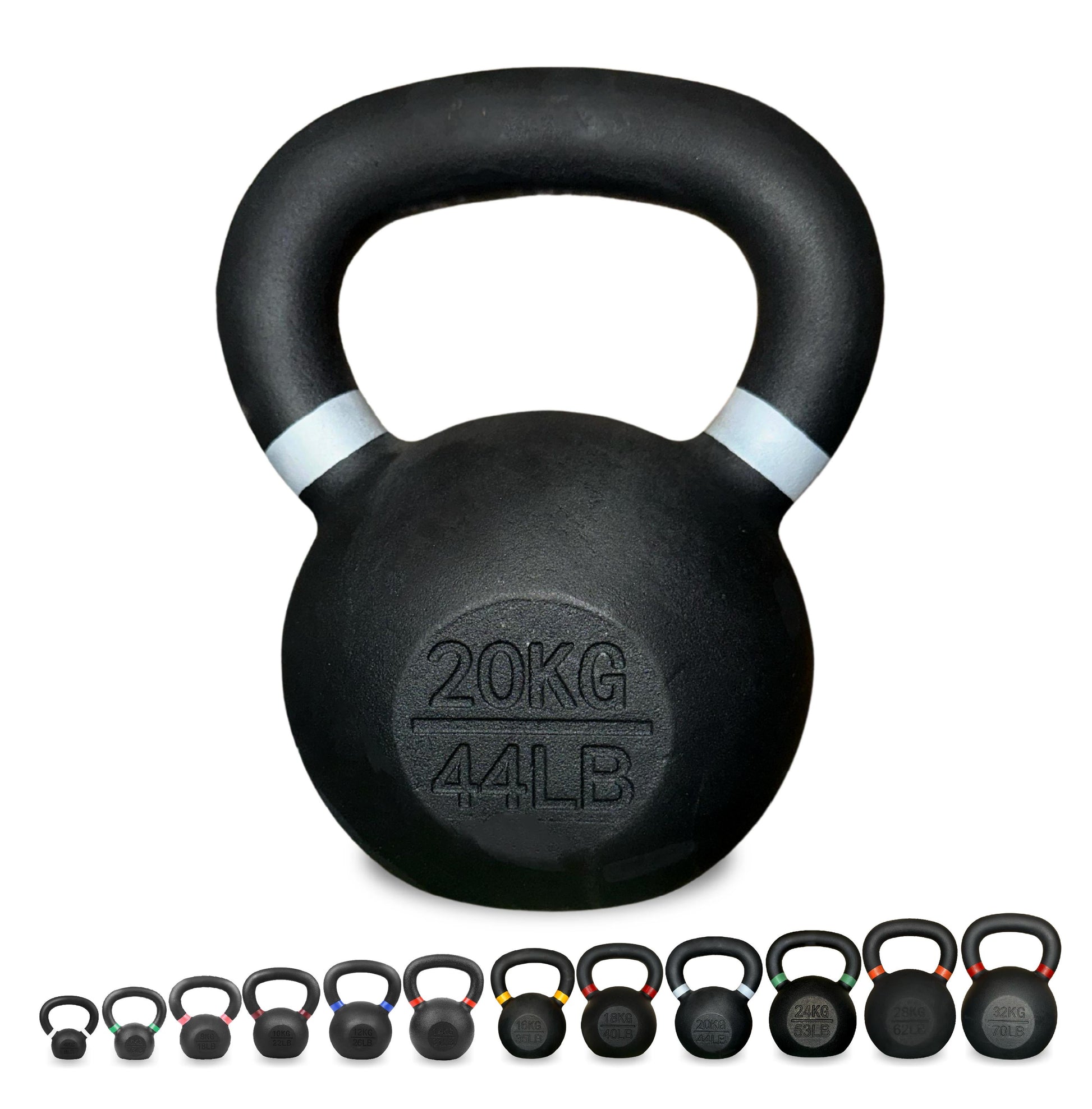 Heavy-Duty Cast Iron Kettlebell – Durable Matte Finish, Ergonomic Handle for Strength Training, Compact Home Gym Essential
