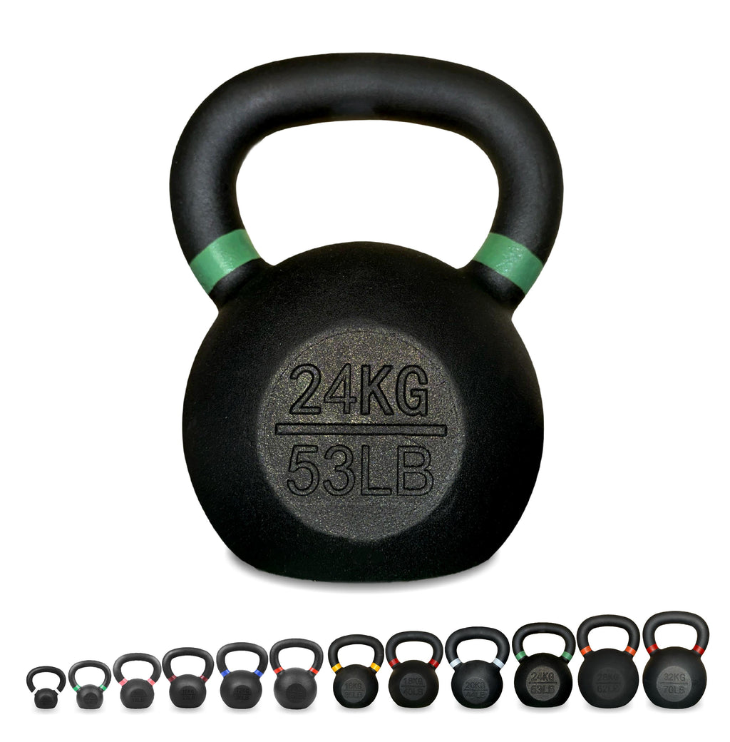 Heavy-Duty Cast Iron Kettlebell – Durable Matte Finish, Ergonomic Handle for Strength Training, Compact Home Gym Essential