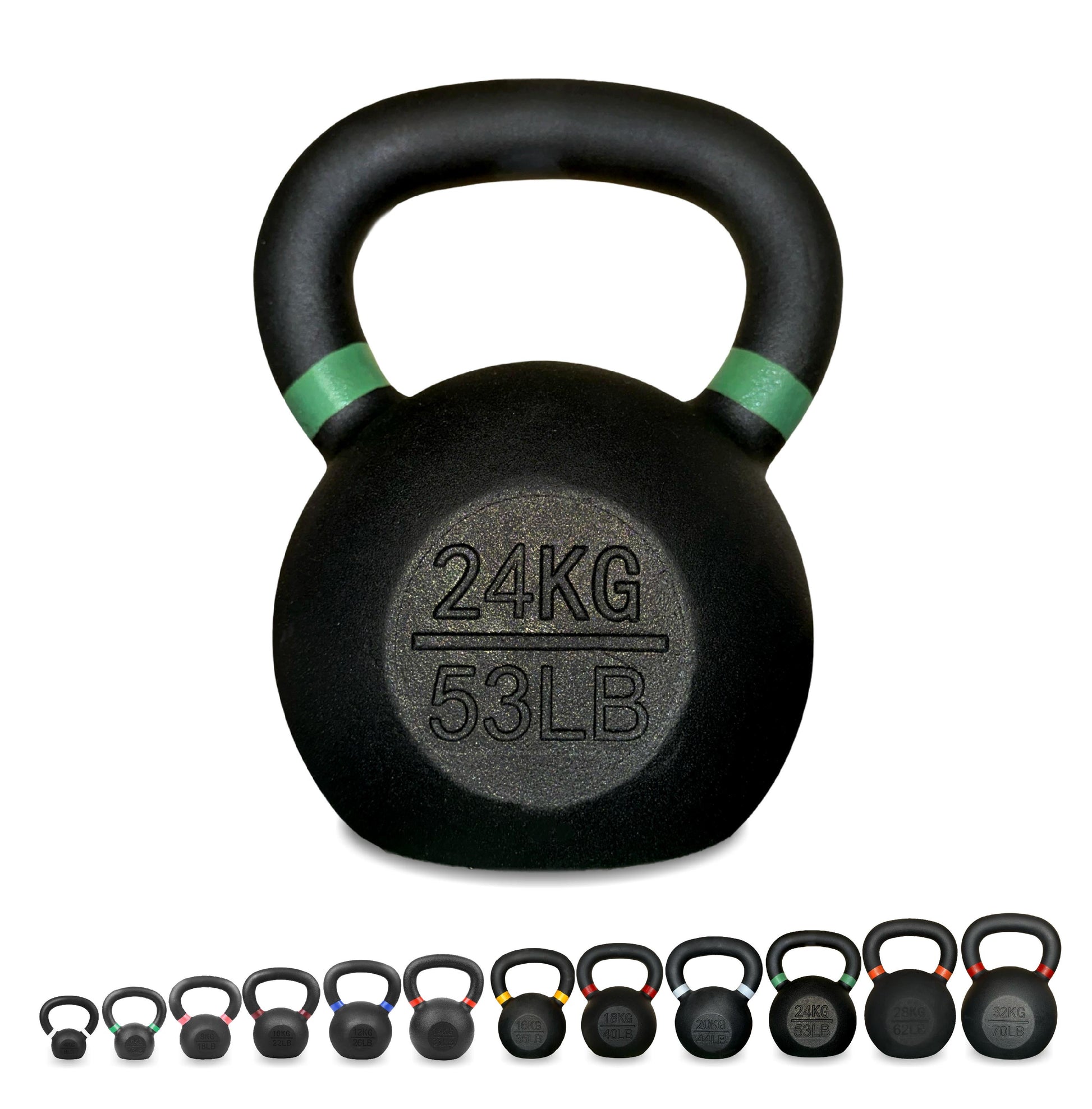 Heavy-Duty Cast Iron Kettlebell – Durable Matte Finish, Ergonomic Handle for Strength Training, Compact Home Gym Essential