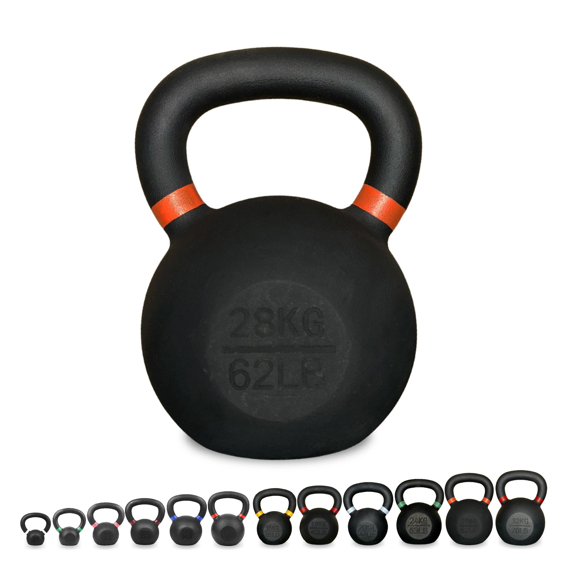 Heavy-Duty Cast Iron Kettlebell – Durable Matte Finish, Ergonomic Handle for Strength Training, Compact Home Gym Essential