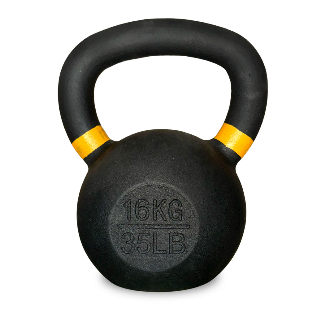 Heavy-Duty Cast Iron Kettlebell – Durable Matte Finish, Ergonomic Handle for Strength Training, Compact Home Gym Essential