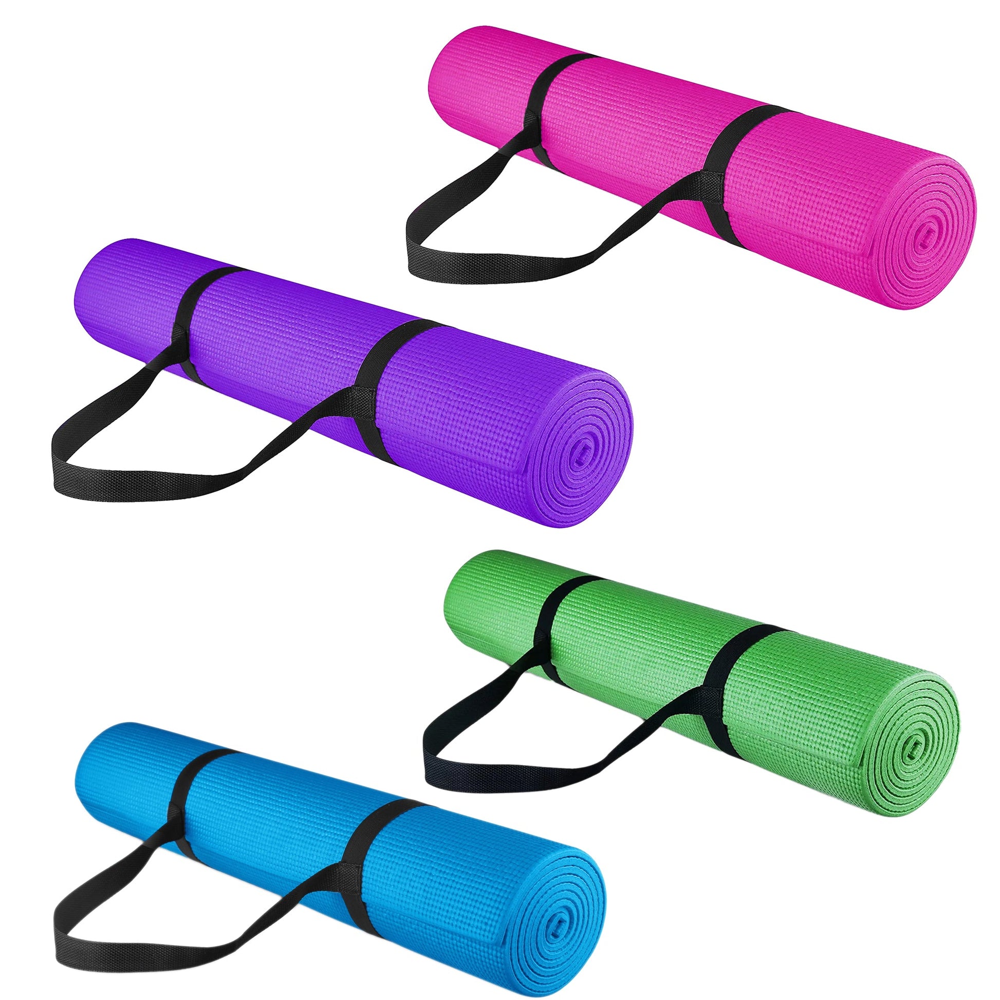 Extra Thick NBR Foam Yoga Mat – 15 mm Non‑Slip Eco-Friendly Exercise & Pilates Mat with Carry Strap – Cushioned Support for Home Gym & Fitness Studio