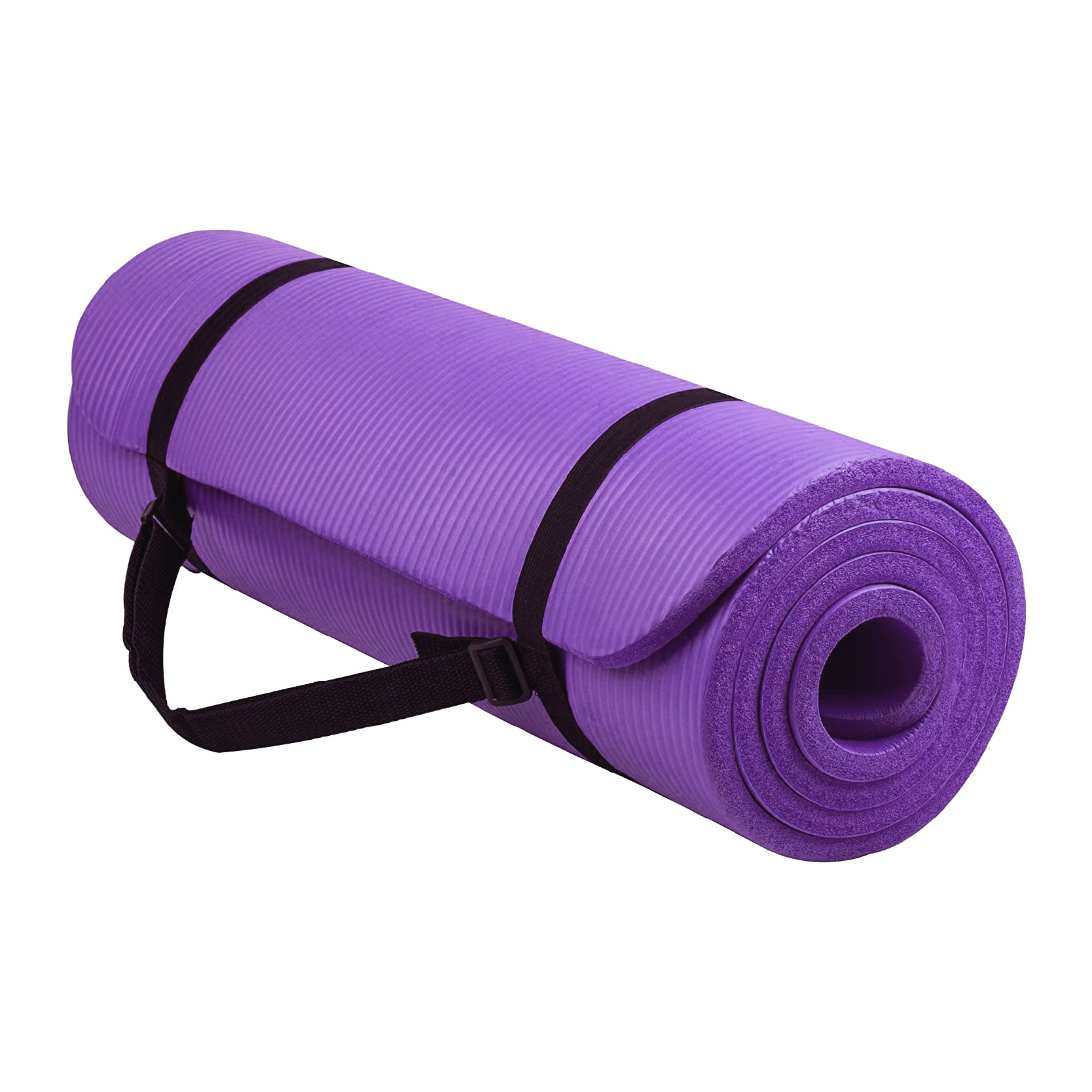 Extra Thick NBR Foam Yoga Mat – 10 mm Non‑Slip Eco-Friendly Exercise & Pilates Mat with Carry Strap – Cushioned Support for Home Gym & Fitness Studio