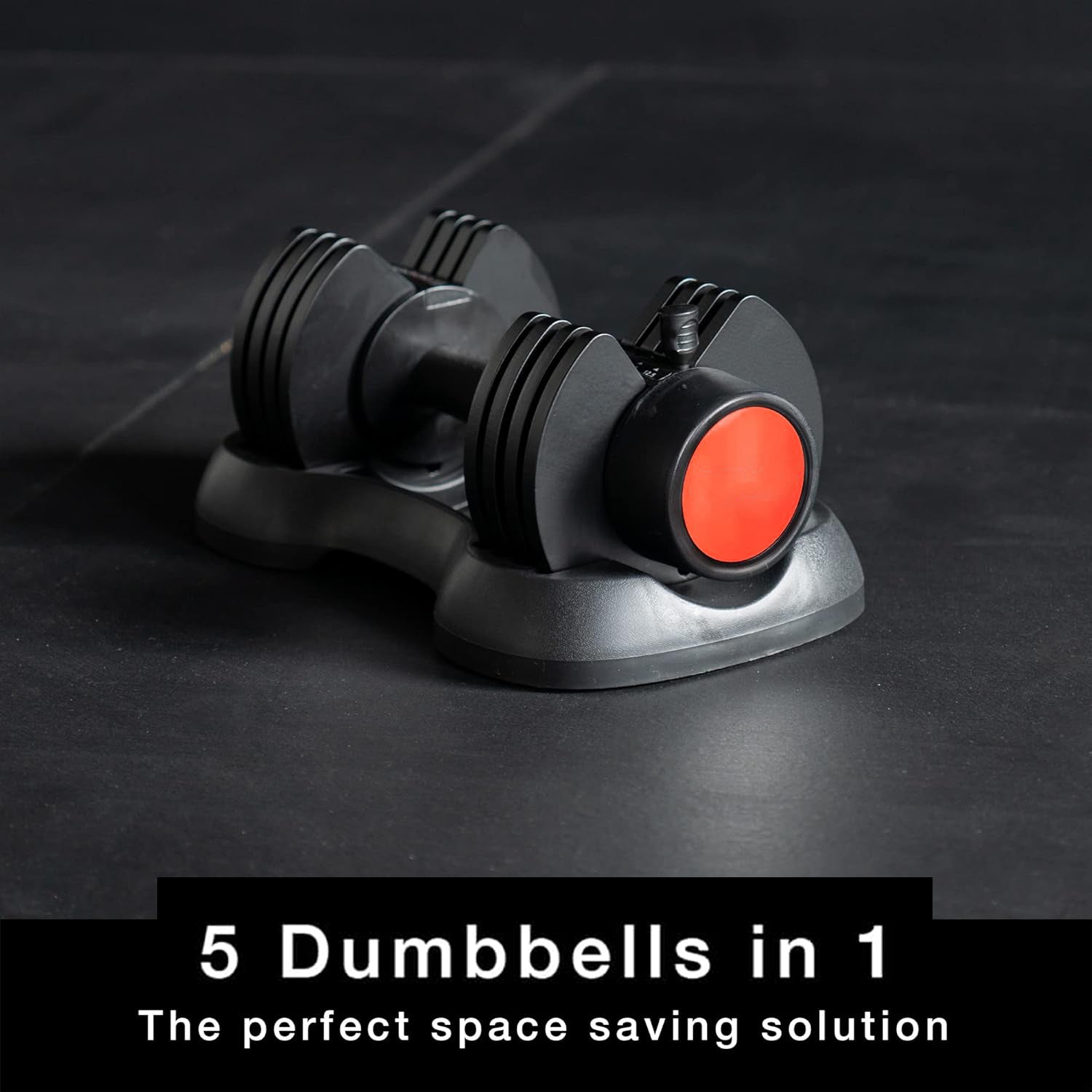 Adjustable Dumbbells 5‑in‑1 (2.5–12.5 kg Each), Compact Weights with Safety Lock – Full‑Body Strength Training for Home Gym