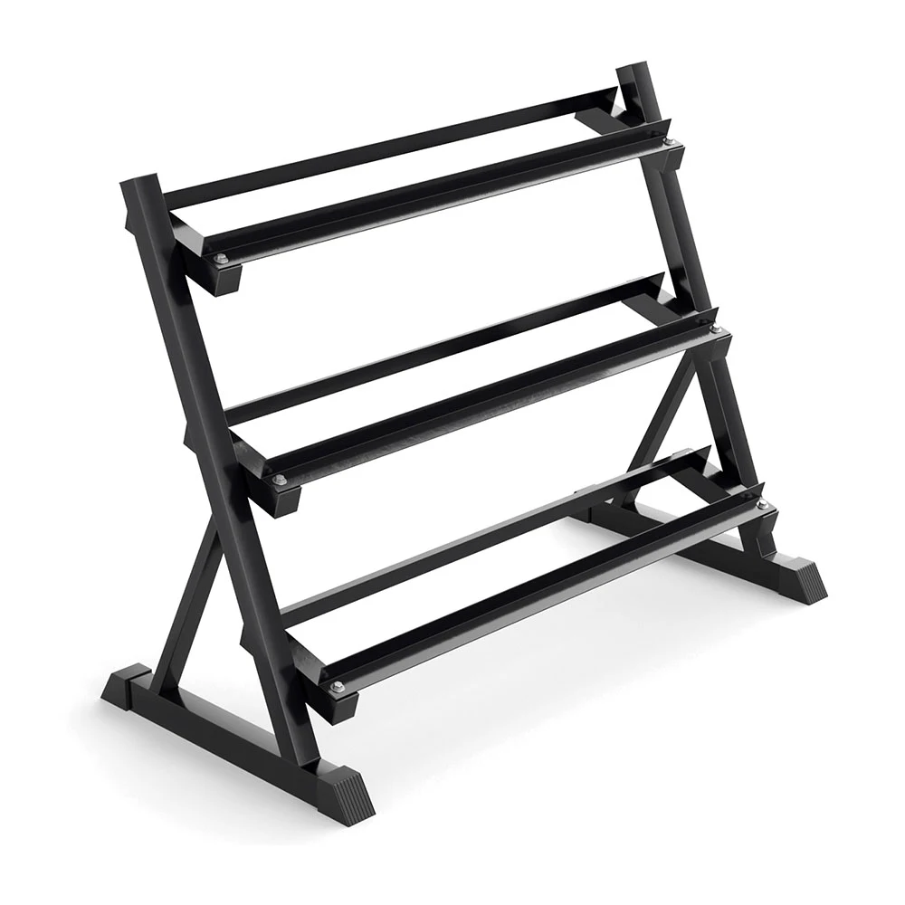 Hex Dumbbell Storage Rack 3, 5, 6 & L3-Tier | Heavy-Duty Steel Weight Stand for Home Gym & Space-Saving Fitness Organization