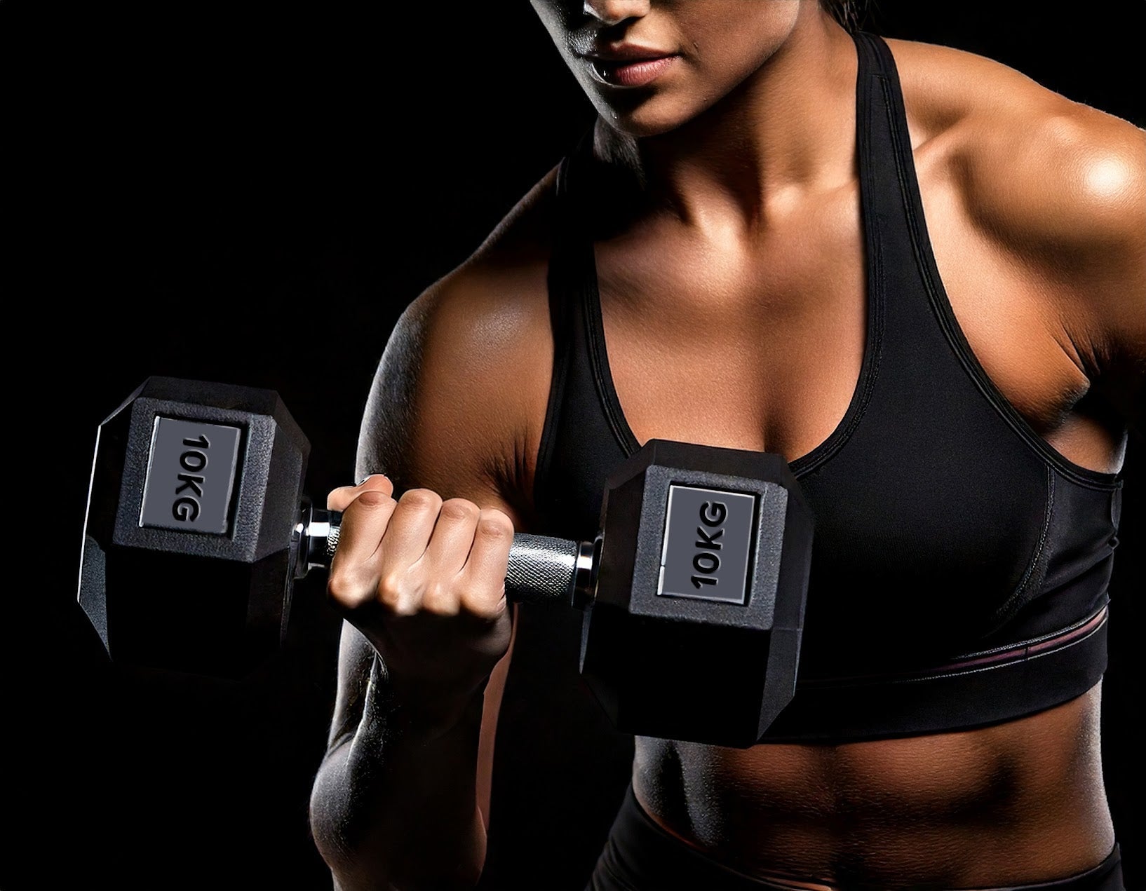 Hex Dumbbell Set 2.5kg–60kg – Rubber-Coated Anti-Roll Weights with Steel Handles – Dumbbell Pairs & Rack Bundles for Home & Commercial Gym Use
