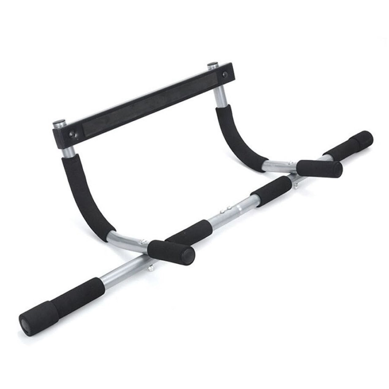 Adjustable Heavy‑Duty Door Pull‑Up Bar – Steel, No‑Screw Clamp, Foam Grip – Upper Body & Core Strength Training for Home Gym