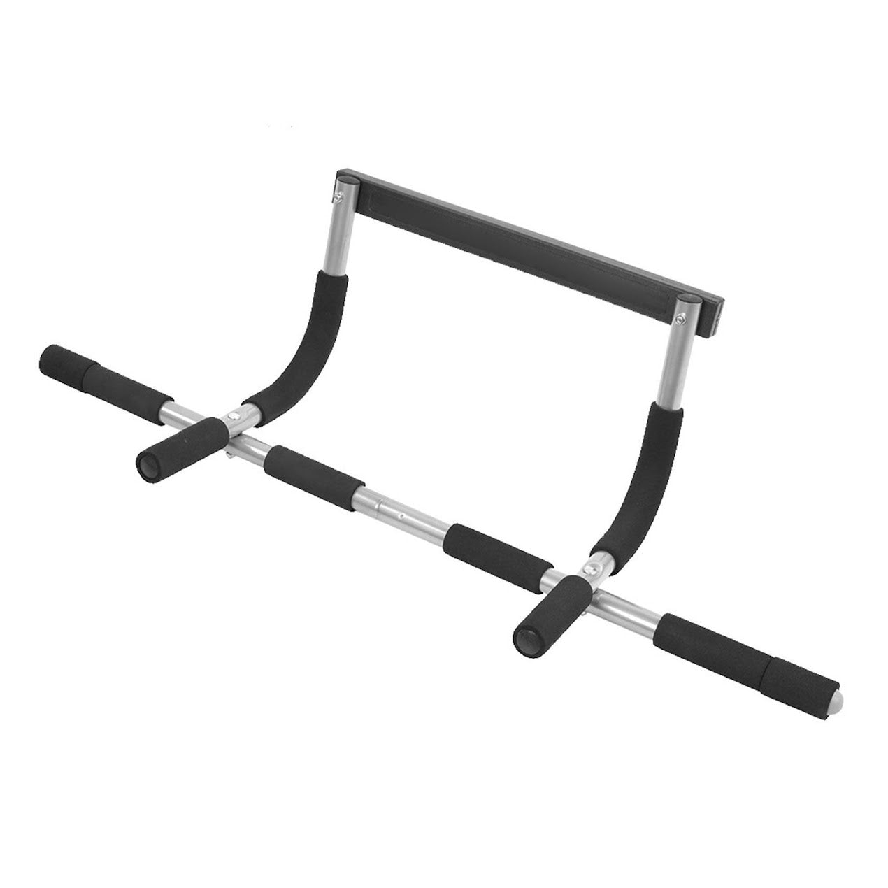 Adjustable Heavy‑Duty Door Pull‑Up Bar – Steel, No‑Screw Clamp, Foam Grip – Upper Body & Core Strength Training for Home Gym