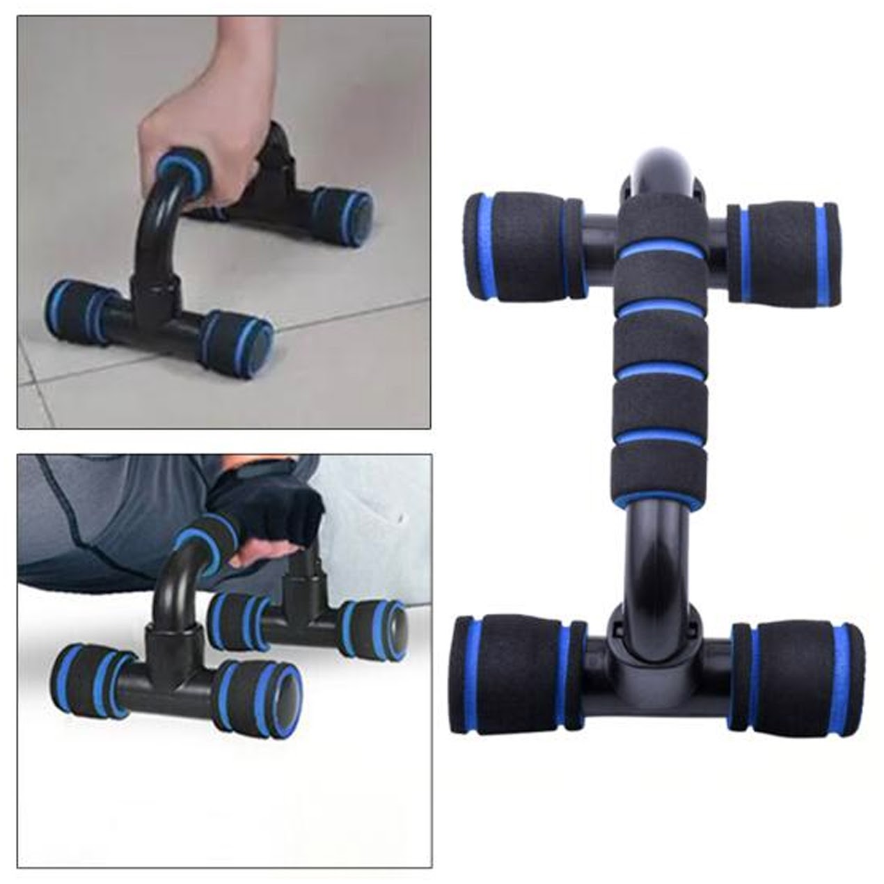 Premium Push-Up Bars with Wrist Friendly Design Deep Range Motion for Chest Shoulders and Triceps Compact Home Gym Essential