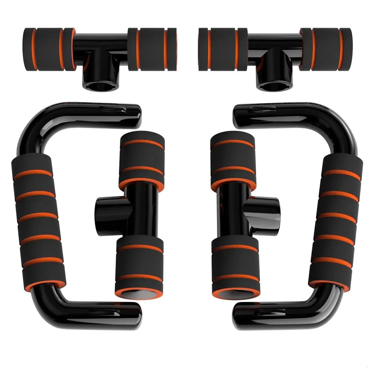 Premium Push-Up Bars with Wrist Friendly Design Deep Range Motion for Chest Shoulders and Triceps Compact Home Gym Essential