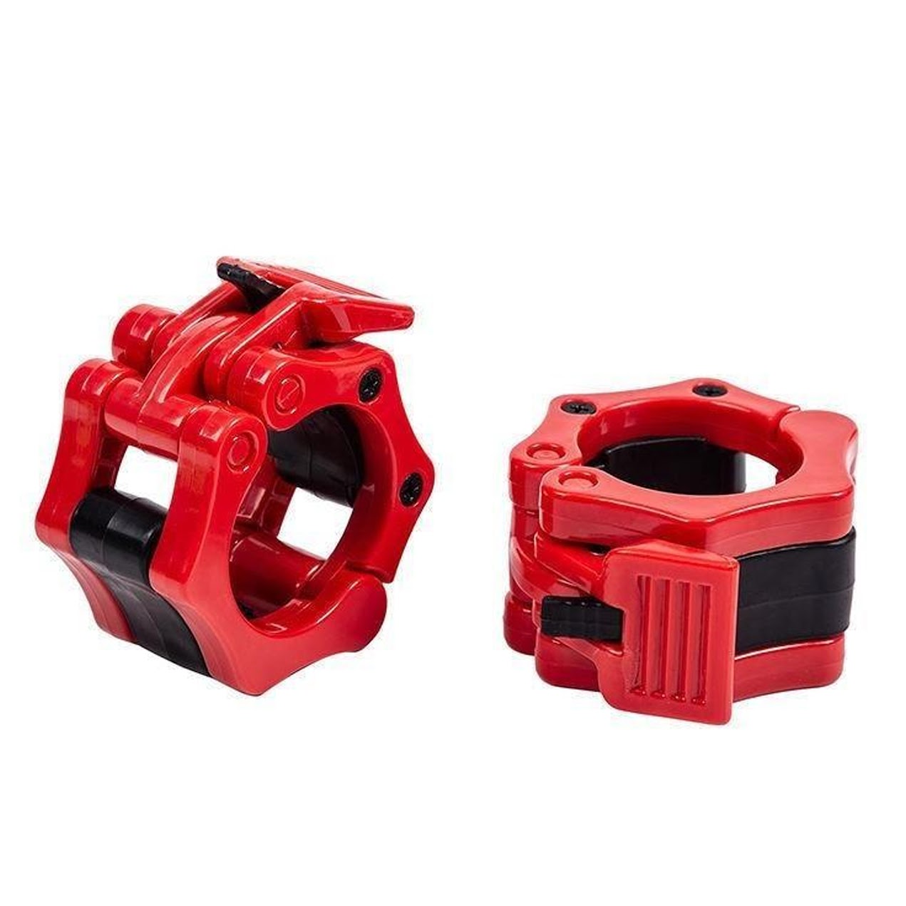 Adjustable Olympic Barbell Collars – Heavy‑Duty ABS Quick‑Release Locking Clips for 2″ Olympic Bars – Secure Strength Training for Home Gyms