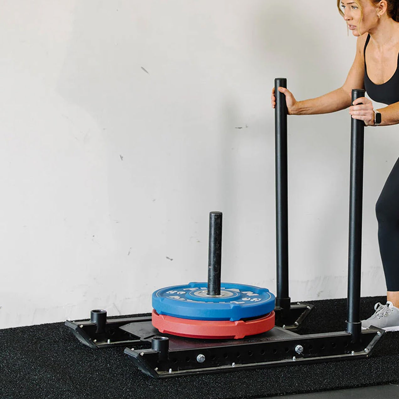10 m Heavy‑Duty Sprint Training Mat & Steel Weight Sledge Combo – Numbered Markings, Home Gym Speed & Strength Gear