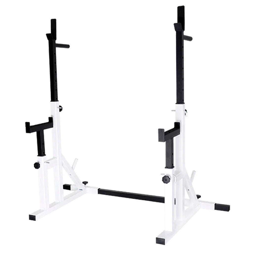 Bench Press Rack 2.0 & Adjustable Squat – 400 kg Steel Frame, Multi‑Height, Dip Handles, Compact Home Gym Power Rack