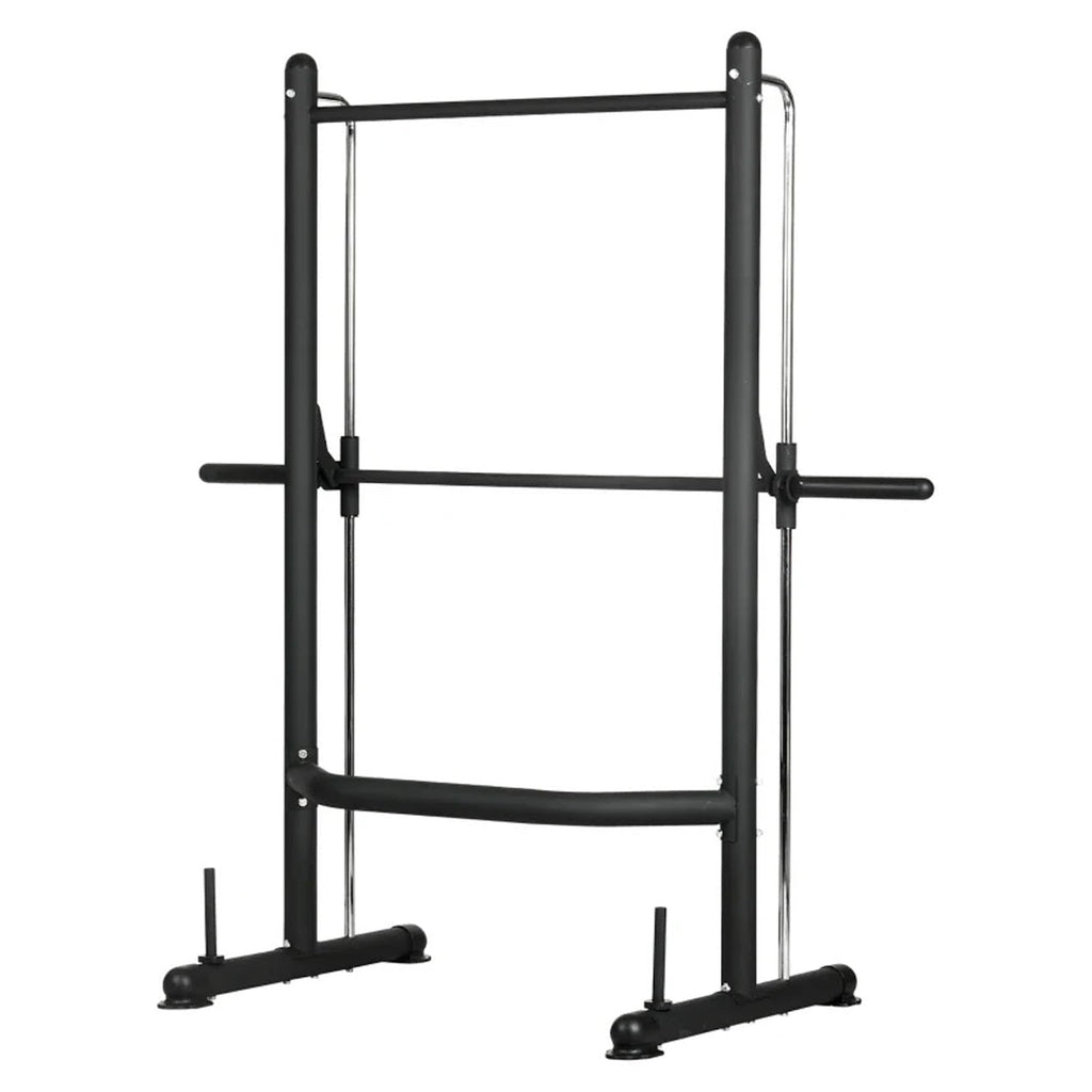 Integrated Pull‑Up Bar with Smith Machine Squat Rack – Heavy-Duty Steel & Cable System for Full-Body Strength Training in Compact Home Gym