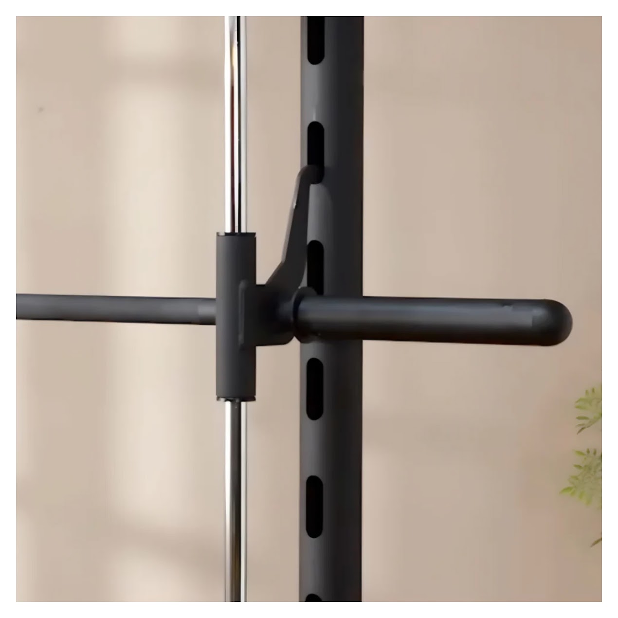 Integrated Pull‑Up Bar with Smith Machine Squat Rack – Heavy-Duty Steel & Cable System for Full-Body Strength Training in Compact Home Gym