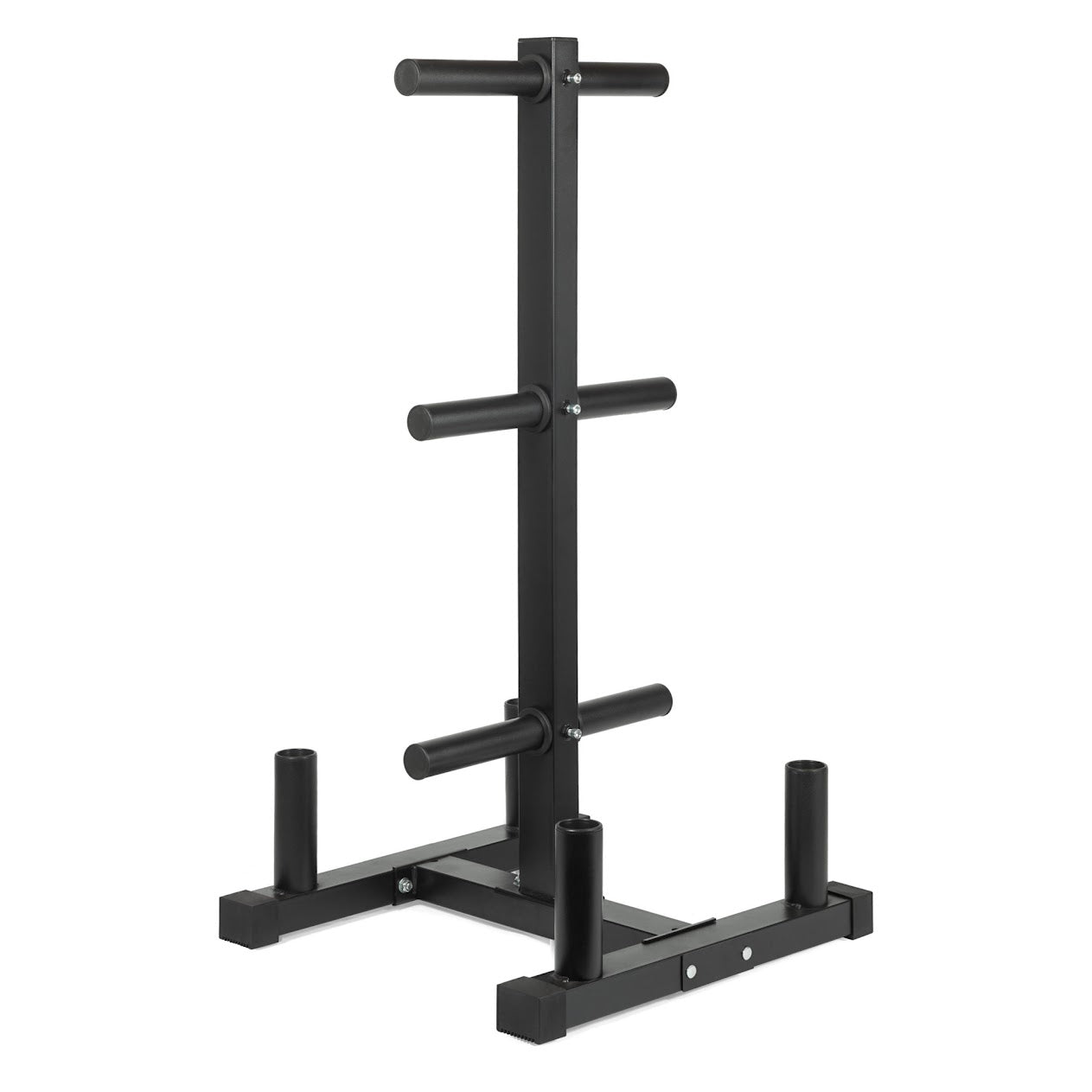 Heavy‑Duty 3‑Tier Olympic Weight Tree & Bar Stand – Powder‑Coated Steel, 200 kg Capacity, Scratch‑Resistant – Compact Barbell & Plate Storage for Home Gym