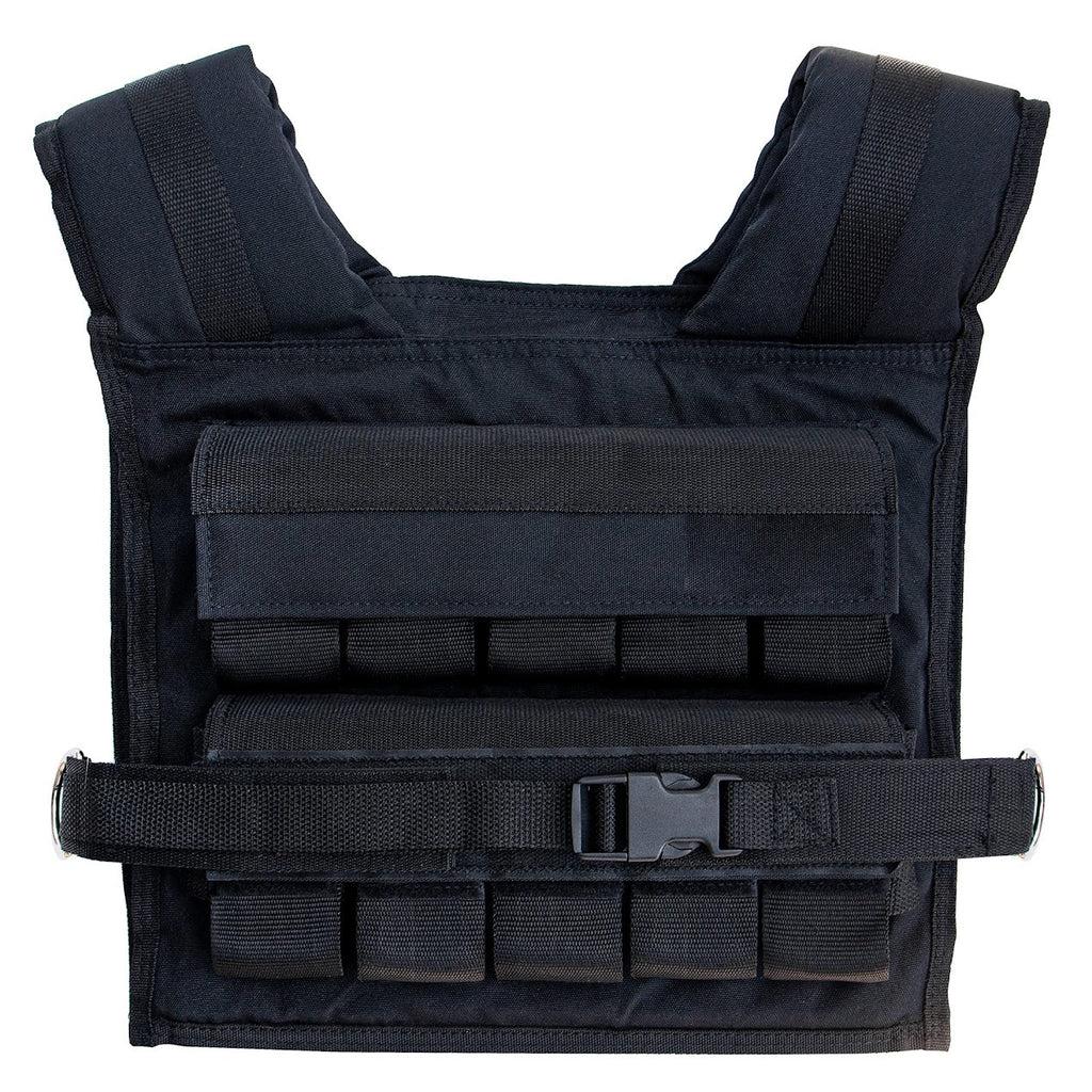 Adjustable 30 kg Weighted Vest – Heavy-Duty Fabric, Metal Inserts, Reflective Strips, Ergonomic Fit for Strength Training in Home Gyms