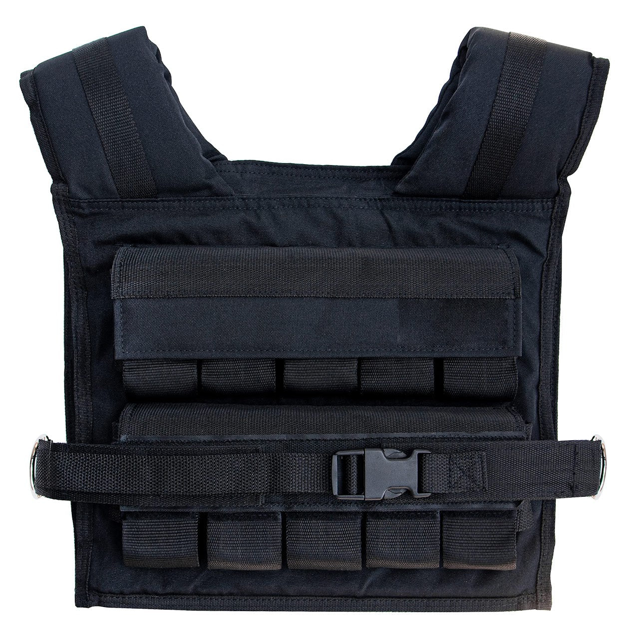 Adjustable 30 kg Weighted Vest – Heavy-Duty Fabric, Metal Inserts, Reflective Strips, Ergonomic Fit for Strength Training in Home Gyms